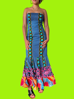 Sandra Strapless dress Long
