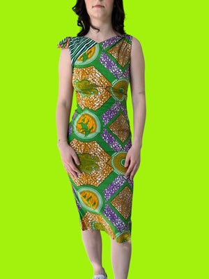 Diahann Pencil Bow Shoulder Dress