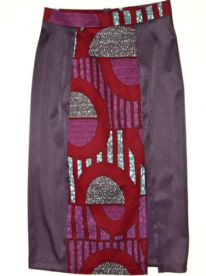 Elma Satin Pencil Skirt